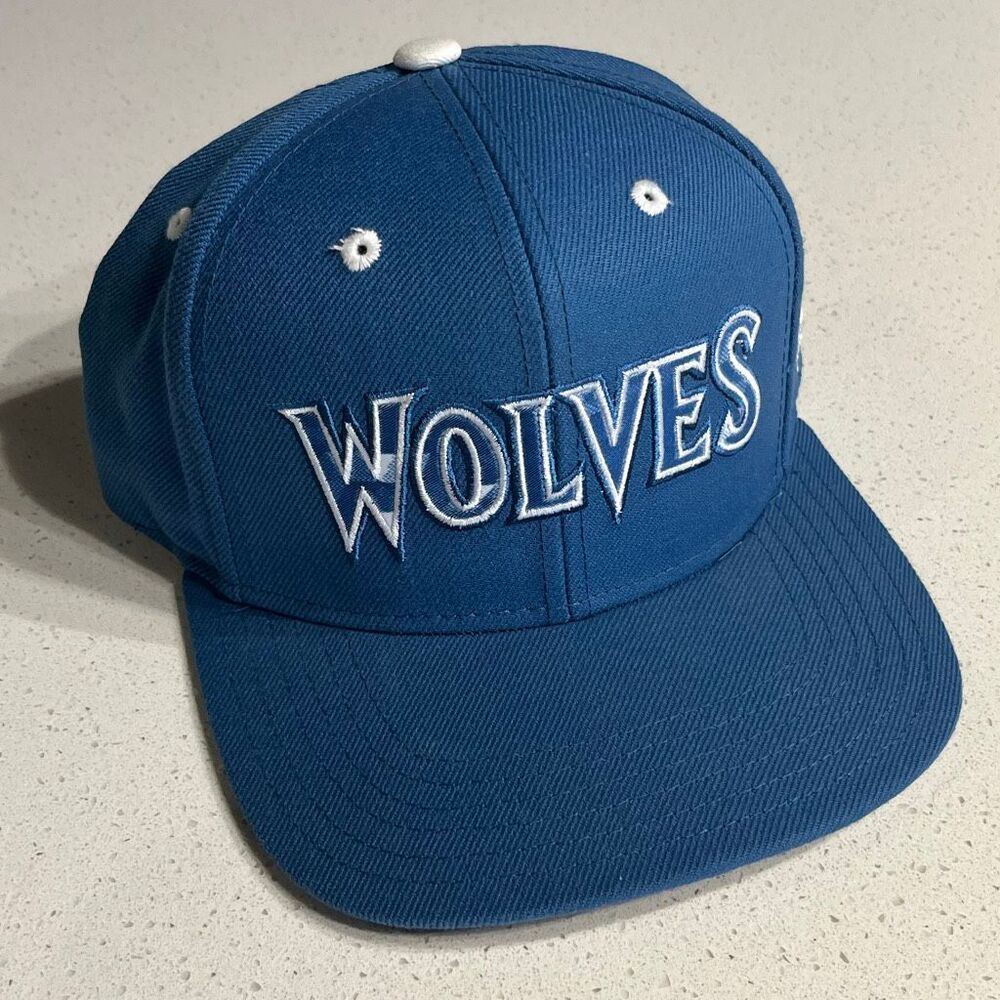 Adidas Minnesota Timberwolves Wolves Retro Snapback Hat Youth OSFM Blue NBA 2014